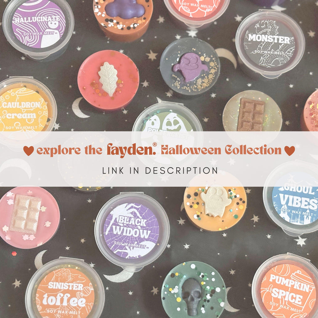 Halloween Wax Melt Burners | Autumn Home Fragrance Decor | Ceramic Oil Burners | Spooky Boo Basket Gift Box Ideas
