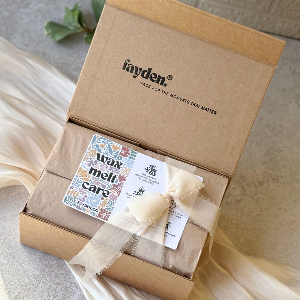 Premium Wax Melt & Burner Starter Set | Handmade Scented Soy Wax Melt Gift Box | Elevated Home Fragrance Gift | Aromatherapy Experience Idea