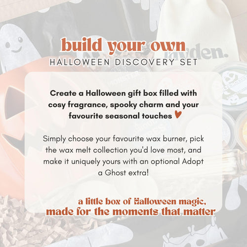 Build Your Own Halloween Wax Melt & Burner Gift Set | FAYDEN Exclusive | Custom Home Fragrance Discovery Set | Spooky Boo Basket Gift Box