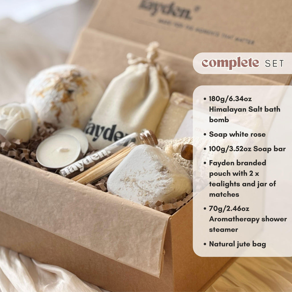 Wellness Gift Set | Handmade Soaps & Bath Bomb Discovery Set | Self Care Gift for Her | Pamper Gift Box Ideas | Spa Body Care Gift Package